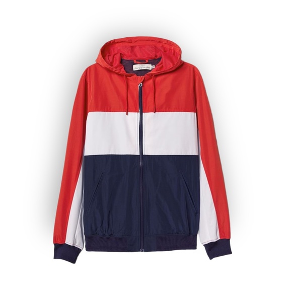 H&M Other - H&M LOGG Windbreaker Red Blue White Multicolor Color Block